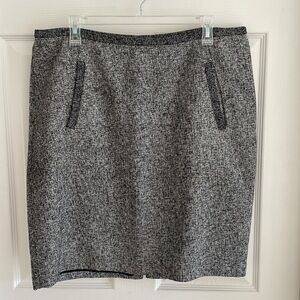 tweed pencil skirt